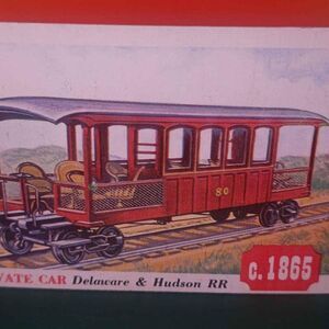 1955 Topps Rails and Sails #100 - 1865 Private Car Trading Card